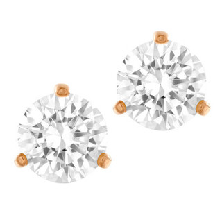 SWAROVSKI 施华洛世奇 5112156 SOLITAIRE 冰艳简洁耳钉 镀玫瑰金色