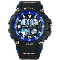 Disney 迪士尼 MK-15045B2 儿童运动户外手表（蓝黑色）夜光 防水