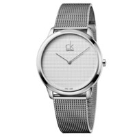 Calvin Klein 卡尔文·克莱 MINIMAL系列 K3M2112Y 女士石英腕表 40mm 银色 银色 精钢