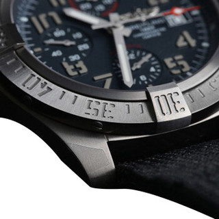 BREITLING 百年灵 Avenger Bandit 复仇者系列 E1338310-M534-109W 男士机械腕表 45mm 黑色 黑色 尼龙