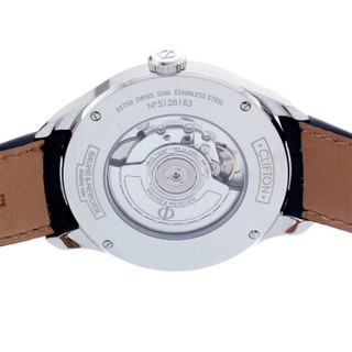 BAUME & MERCIER 名士 克里顿系列 M0A10112 男士机械手表 43mm 银色 黑色 鳄鱼皮