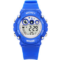 Disney 迪士尼 多功能防水系列 PS018 儿童运动电子表（蓝色） 小号 夜光 防水