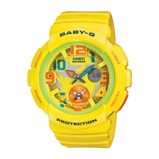 CASIO 卡西欧 BABY-G BGA-190-9B 女士运动石英表（黄色）  防震 防水