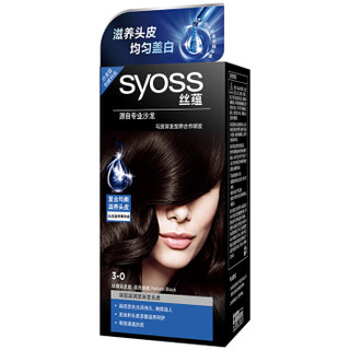 syoss 丝蕴 染发霜 3-0 晶亮俏黑 50g+50ml+15g