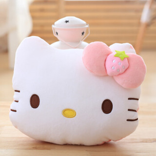  Hello Kitty 凯蒂猫 毛绒玩具 水果系列 多功能抱枕靠垫 粉色