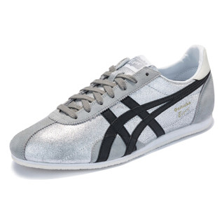 Onitsuka Tiger 鬼冢虎 RUNSPARK LE TH201L-9390 男士运动休闲鞋 银色/黑色 42.5