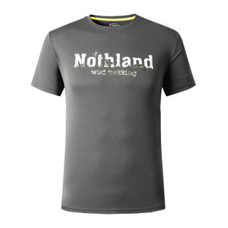 NORTHLAND 诺诗兰 GQ055905 男式短袖T恤（暗影黑色 M）