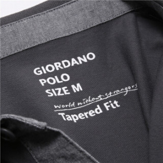 GIORDANO 佐丹奴 01016242 男士短袖POLO衫 05标志灰色 165/92A