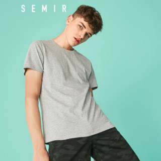 Semir 森马 19018001233 Semir 森马 19018001233 男士圆领短袖T恤 中花灰 M