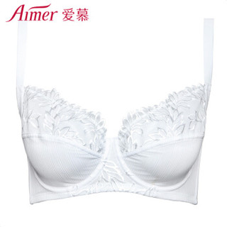 Aimer 爱慕 AM13HB1 女士全罩杯V型内衣 (白色、C85 )