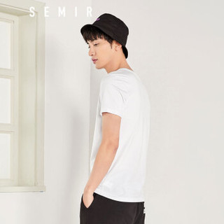 Semir 森马 12037001224 男士V领短袖T恤 漂白 XL