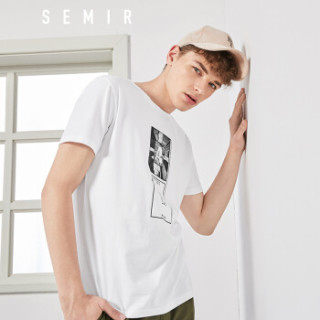 Semir 森马 19038001213 男士短袖T恤 漂白 XL