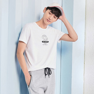 Semir 森马 19038001202 男士短袖T恤 漂白 XL