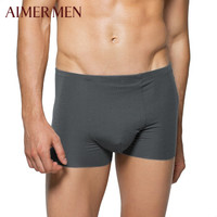 AIMER MEN 爱慕先生 NS23S32 男士中腰平角内裤 深灰色 185/XL