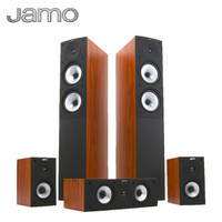 尊宝（Jamo）S526 HCS 音响 音箱 5.0声道木质无源 家庭影院套装（暗苹果色）