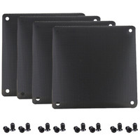 GELID 14cm风扇PCV防尘网 黑色 (4个装/易清理/送螺丝/ GC141B)