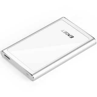  EAGET 忆捷 G90 2.5英寸全金属加密移动硬盘 2TB 银色