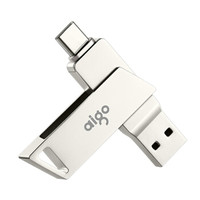 aigo 爱国者 U350 USB3.0 U盘 银色 16GB USB/Type-C双口