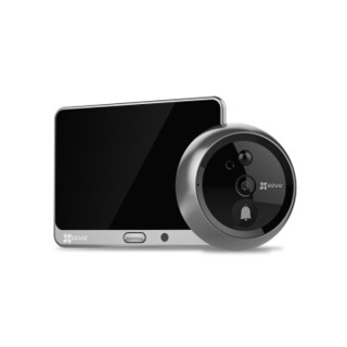 EZVIZ 萤石 DP1（银色）智能猫眼摄像头电子猫眼无线监控可视门铃WIFI连接 海康威视旗下品牌