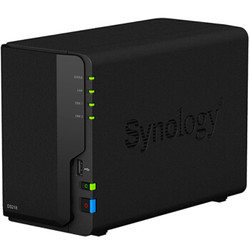 Synology 群晖 DS218 2盘位四核心 NAS网络存储服务器 （无内置硬盘）