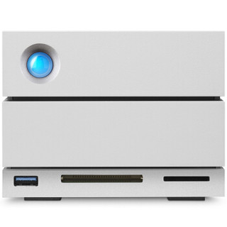 LaCie 16TB Type-C/雷电3 USB3.1 DP端口 USB3.0 CF卡槽 SD卡槽 磁盘阵列 2big Dock 存储坞站