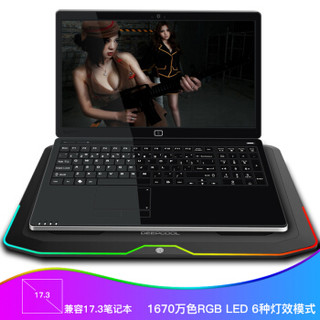 九州风神 N80笔记本散热器 RGB散热器 笔记本支架 笔记本电脑支架  散热垫（适用于游戏本/超薄本）大风量