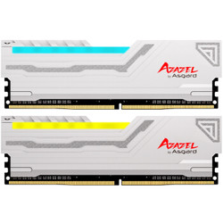 阿斯加特(Asgard)阿扎赛尔系列 DDR4 3200频率 16G(8Gx2)套装 台式机内存 RGB灯条 象牙白