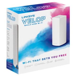 领势LINKSYS Velop AC2200M 三频无线路由器 智能Mesh分布式WIFI电力猫升级双千兆家用大户型穿墙 单支装