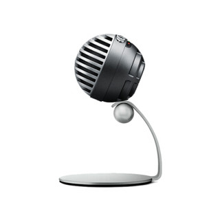 SHURE 舒尔 MV5数字电容话筒 可返听唱歌手机录音播客直播视频会议办公麦克风 浅灰色