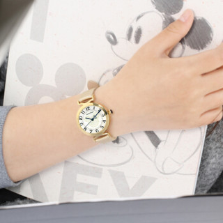 Disney 迪士尼 11004G 女士韩版时尚石英表（金色）防水 皮带
