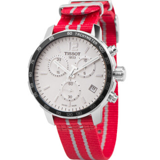 TISSOT 天梭 T095.417.17.037.12 男士编织带石英手表