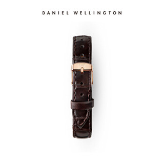 丹尼尔惠灵顿（DanielWellington）DW原装表带13mm皮质金色针扣女款DW00200061（适用于26mm表盘系列）