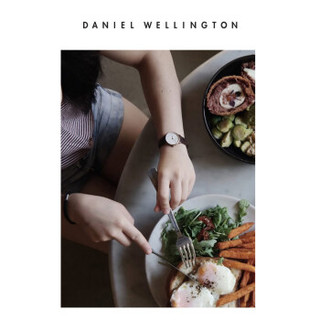 丹尼尔惠灵顿（DanielWellington）DW原装表带13mm皮质金色针扣女款DW00200061（适用于26mm表盘系列）