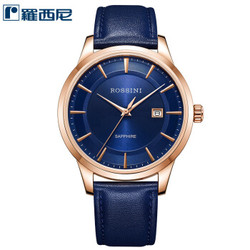 罗西尼（ROSSINI）手表 商务系列 皮带日历石英男表 517701G05E