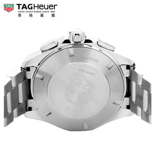 TAG Heuer 泰格豪雅 竞潜系列 CAY2110.BA0927 男士机械手表 43mm 黑色 银色 精钢