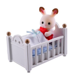  Sylvanian Families 森贝儿家族 兔家族系列 巧克力兔家族 巧克力兔宝宝家具套SYFC22058