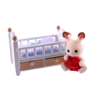  Sylvanian Families 森贝儿家族 兔家族系列 巧克力兔家族 巧克力兔宝宝家具套SYFC22058