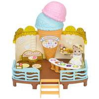  Sylvanian Families 森贝儿家族 商店系列 过家家场景玩具 冰淇淋工厂SYFC52288