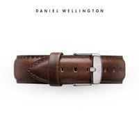 Daniel Wellington DanielWellington 丹尼尔惠灵顿 0811DW 原装表带18mm皮质银色针扣女款 （适用于36mm表盘系列）