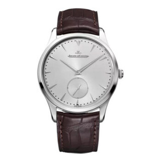 JAEGER-LECOULTRE 积家 MASTER系列 Q1358420 男士机械腕表 40mm 白色 棕色 鳄鱼皮