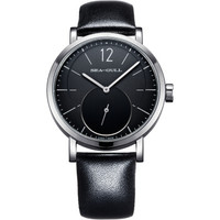 SeaGull 海鸥 流云系列 819.47.5007 男士手动机械表 黑盘 皮带