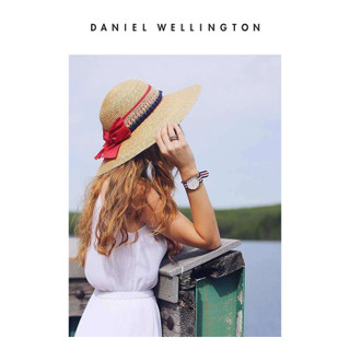 Daniel Wellington DanielWellington）DW表带18mm尼龙玫瑰金针扣女款DW00200030（适用于36mm表盘系列）