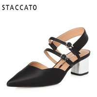 STACCATO 思加图 9YD20AH8 粗中跟女凉鞋