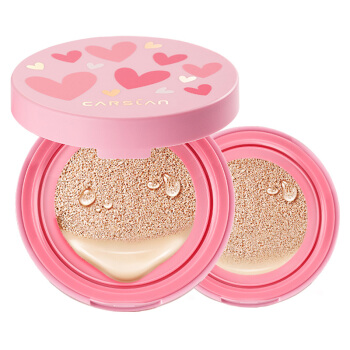 卡姿兰carslan轻甜少女鲜气垫bb霜01轻柔光色15g2芯2件