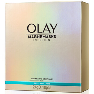 OLAY 玉兰油 磁力导入面膜 焕采皙白沁透弹力面膜 10片