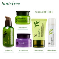 innisfree 悦诗风吟 冬季护肤拼图珍藏节日礼盒 圣诞限量版（露 80ml+面霜 20ml+面霜 30ml+面膜 30ml+喷雾 50ml）