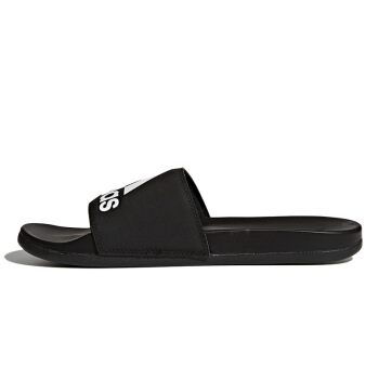 adidas 阿迪达斯  adilette CF+ logo 2018夏季 男子凉拖鞋 CG3425 黑白 42码
