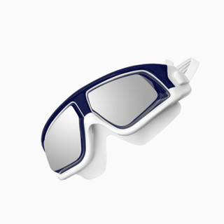 BALNEAIRE 范德安 YJ010 范德安新款大框成人泳镜高清防水防雾男女通用专业泳镜 蓝白0度