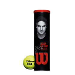 威尔胜（Wilson）WRT11990M 费德勒训练球 专业网球 RF 4只/罐 *7件