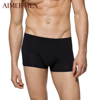 AIMER MEN 爱慕先生 NS23S91 男士中腰平角内裤 黑色 180/L